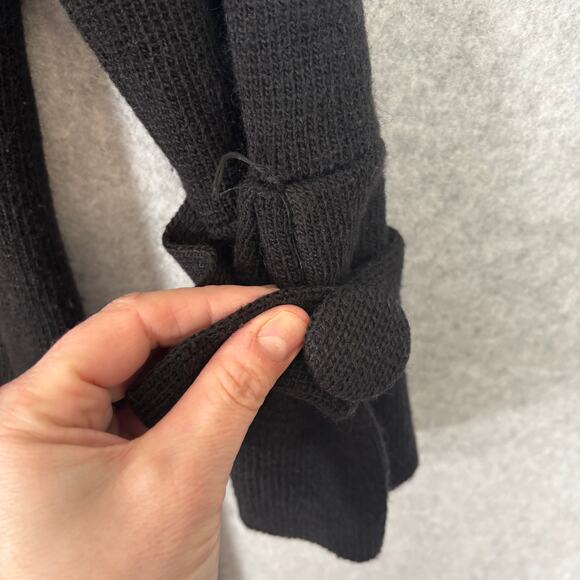 Solo Tu Cardigan Sweater Womens Medium Wool Collar Button Italy Witchy‎ READ - Picture 8 of 11